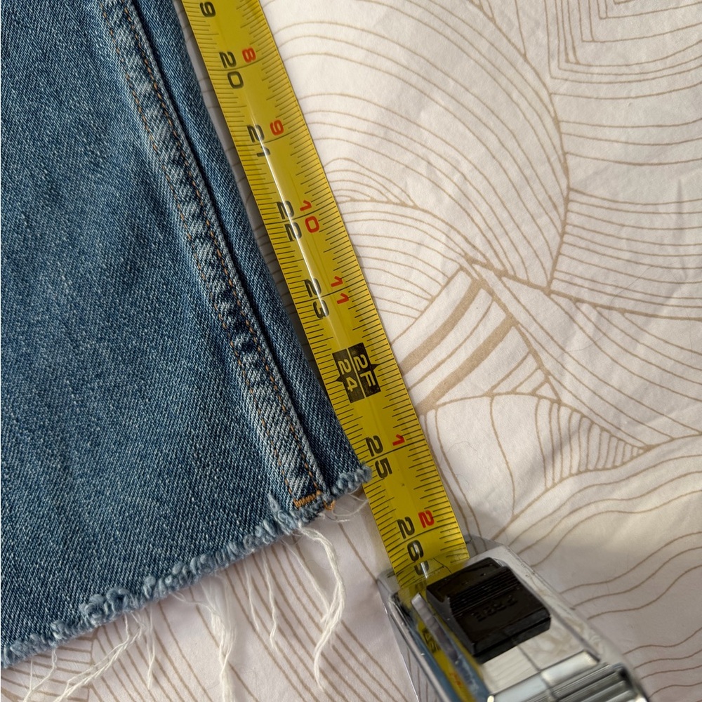 Zara Wide-Leg Flare Jeans - Medium Blue Denim - Picture 10 of 11